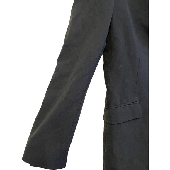 Piazza Sempione‎ Long 4 Button Blazer Jacket Black Size IT 40 Italy Made Pockets - Picture 4 of 7